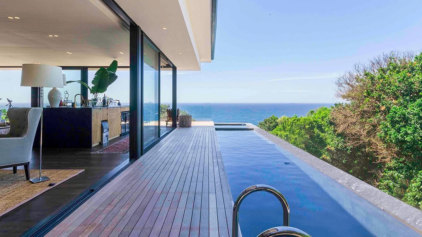 Infinity-edge pool with ocean view